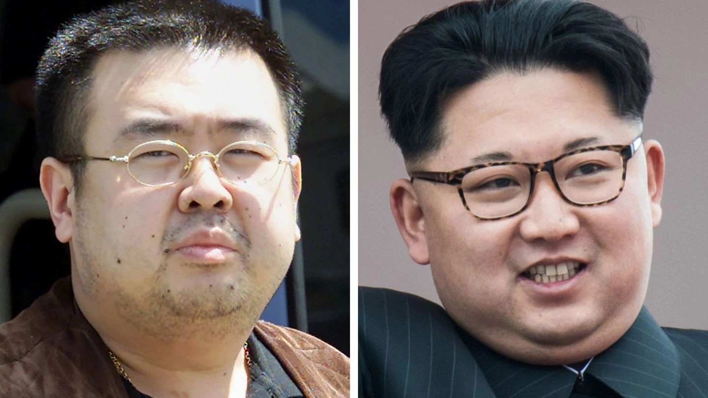 Kim Jong-nam e Kim Jong-un (Afp)