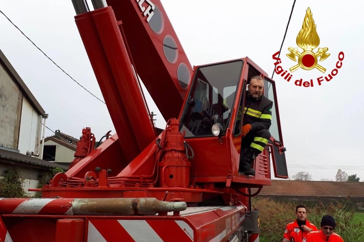 L'intervento dei vigili del fuoco