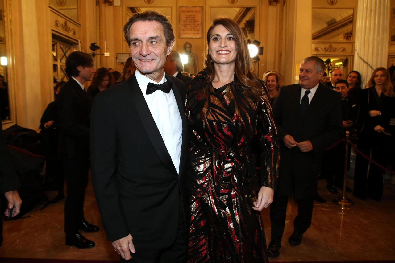 Attilio Fontana e la figlia