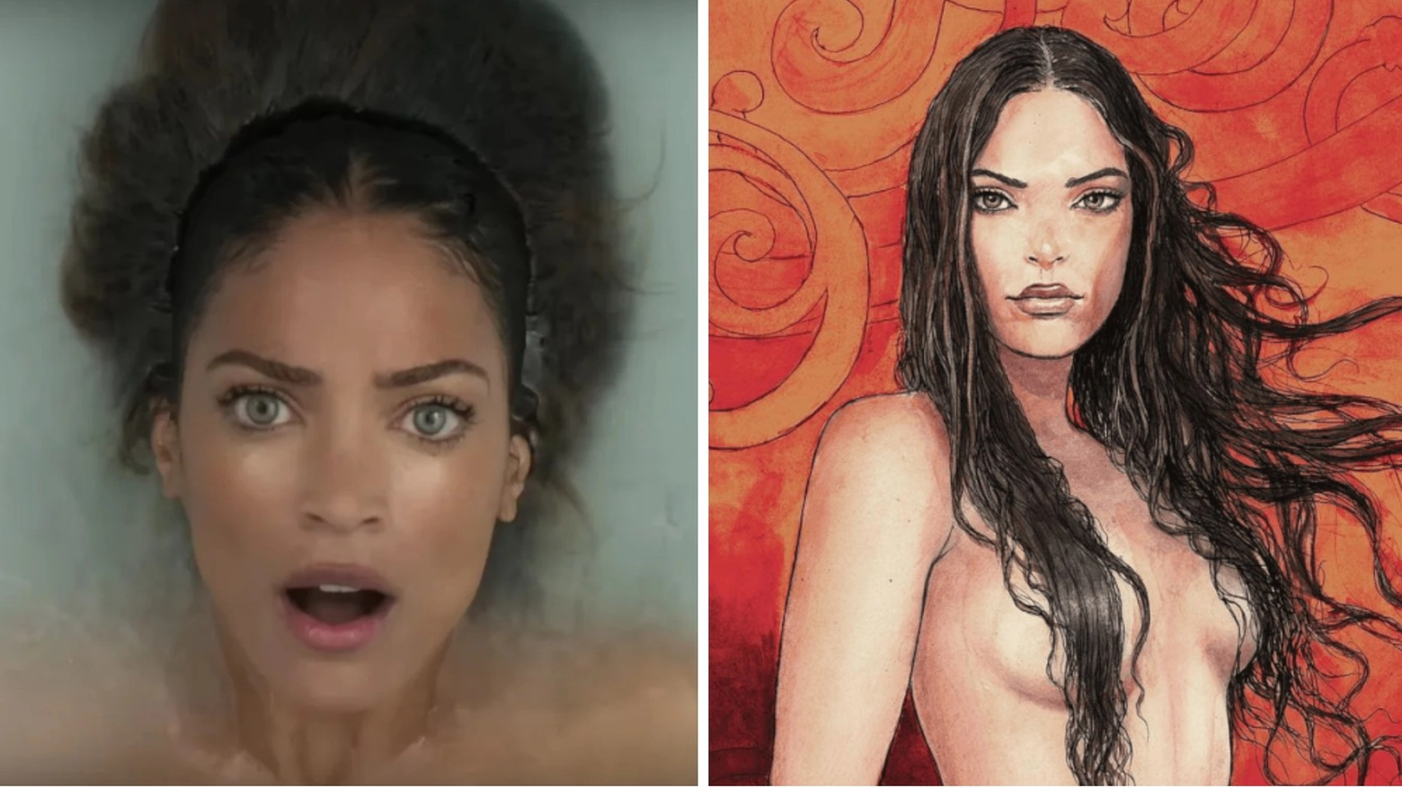 Elodie e il clubtape disegnato da Milo Manara