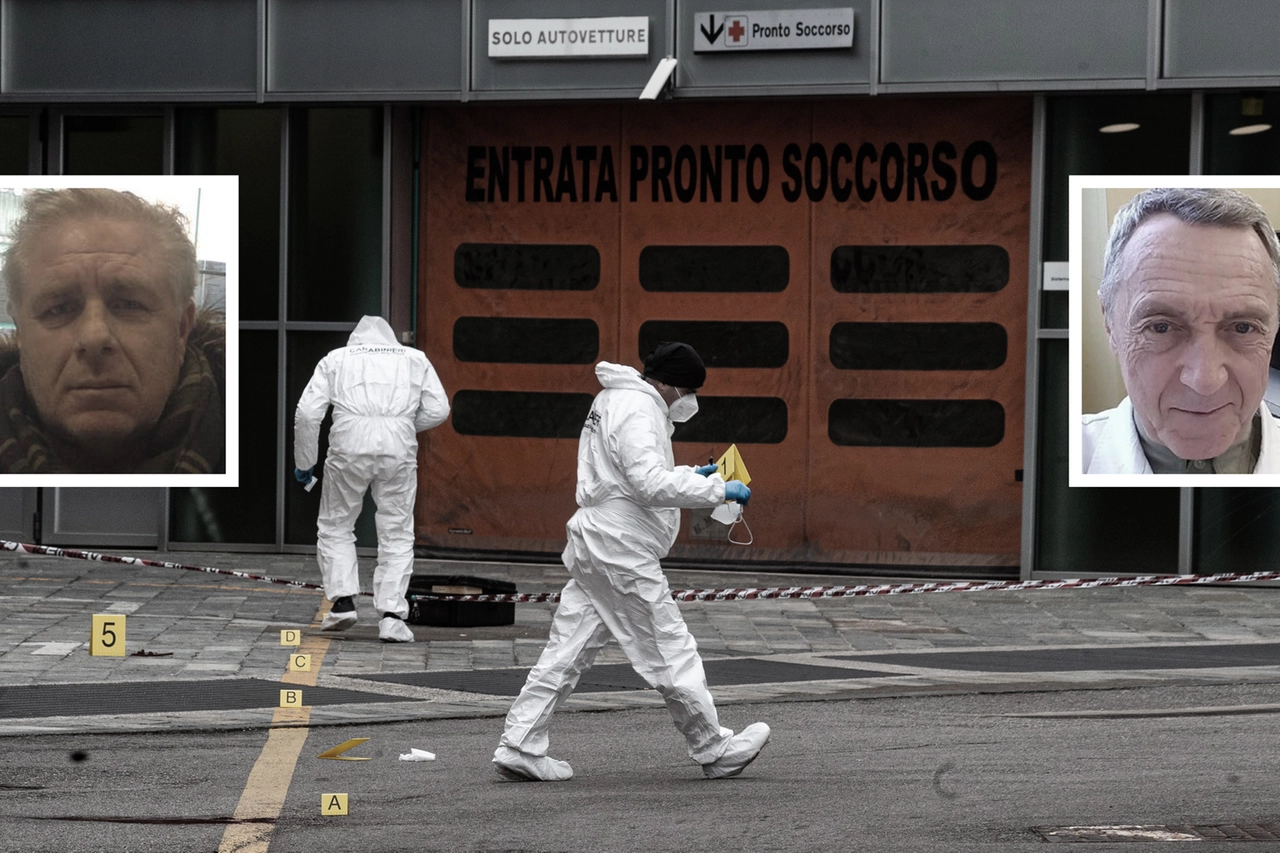A sinistra, Benedetto Bifronte, l'uomo che ha colpito il medico Giorgio Falcetto