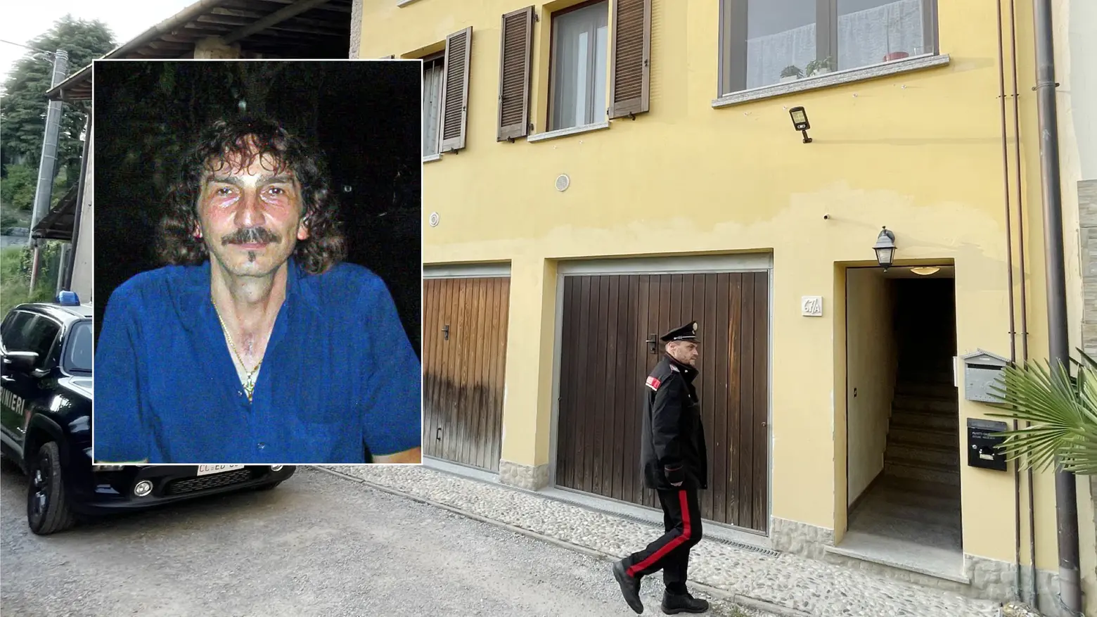 Maurizio Beghè, 61 anni, e l'abitazione dove si è tolto la vita dopo aver sparato all'ex moglie