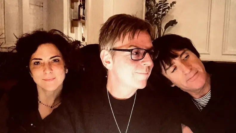 Francesca Mor, Amdy Rourke e Johnny Marr (foto da Instagram: andyrourkemusic)