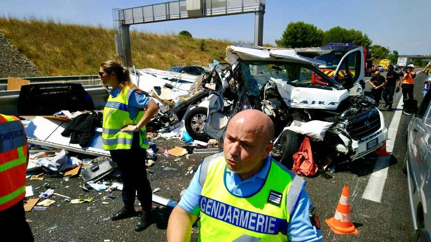 L'incidente mortale sulle autostrade francesi