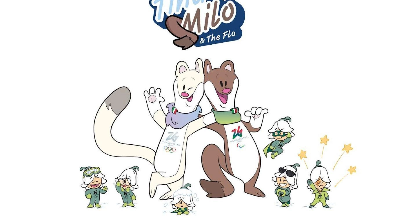 Ecco le mascotte di Milano-Cortina . Presentati gli ermellini Tina e Milo