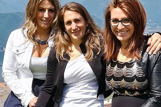 Elena Fanchini con le sorelle Nadia e Sabrina