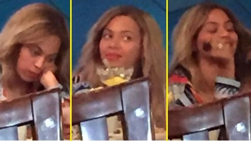 Beyoncé fotografata nel ristorante a Milano