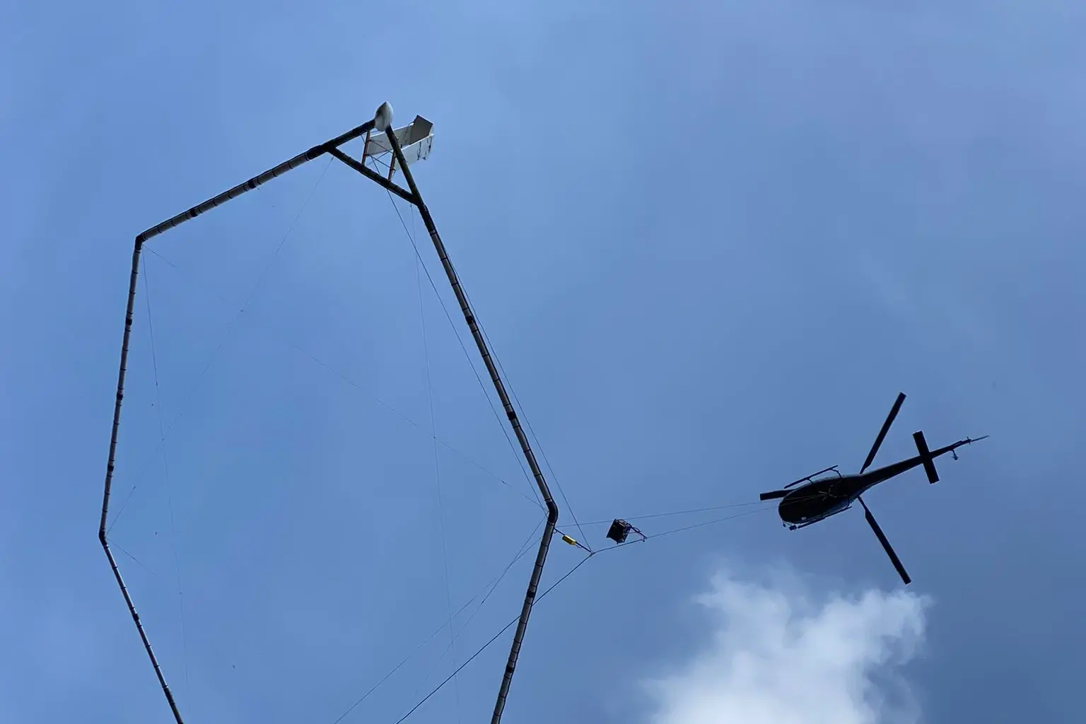 L'antenna per la ricerca dell'acqua