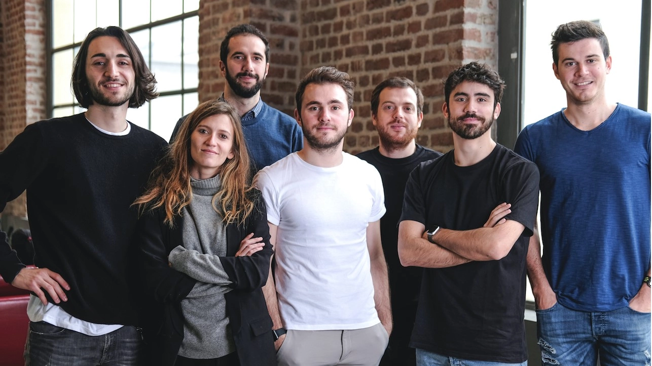 Il team di Nibol, al centro Riccardo Suardi, fondatore e ideatore dell'app