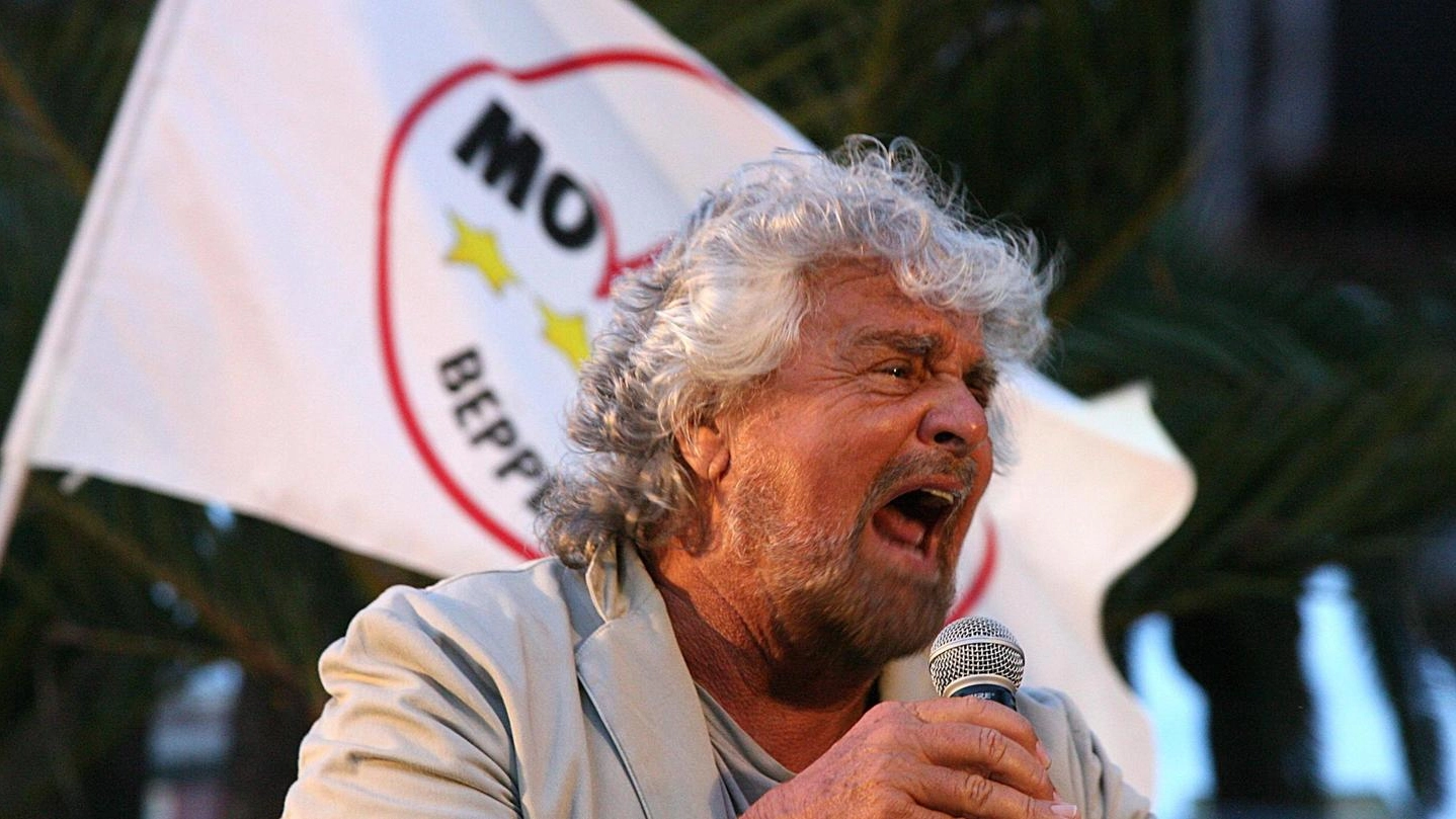 Beppe Grillo in comizio