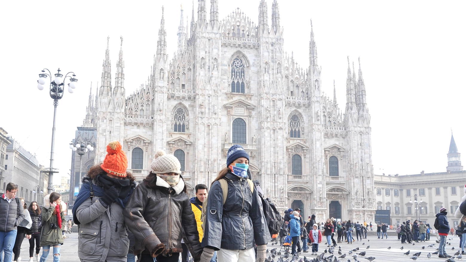 Freddo pungente a Milano