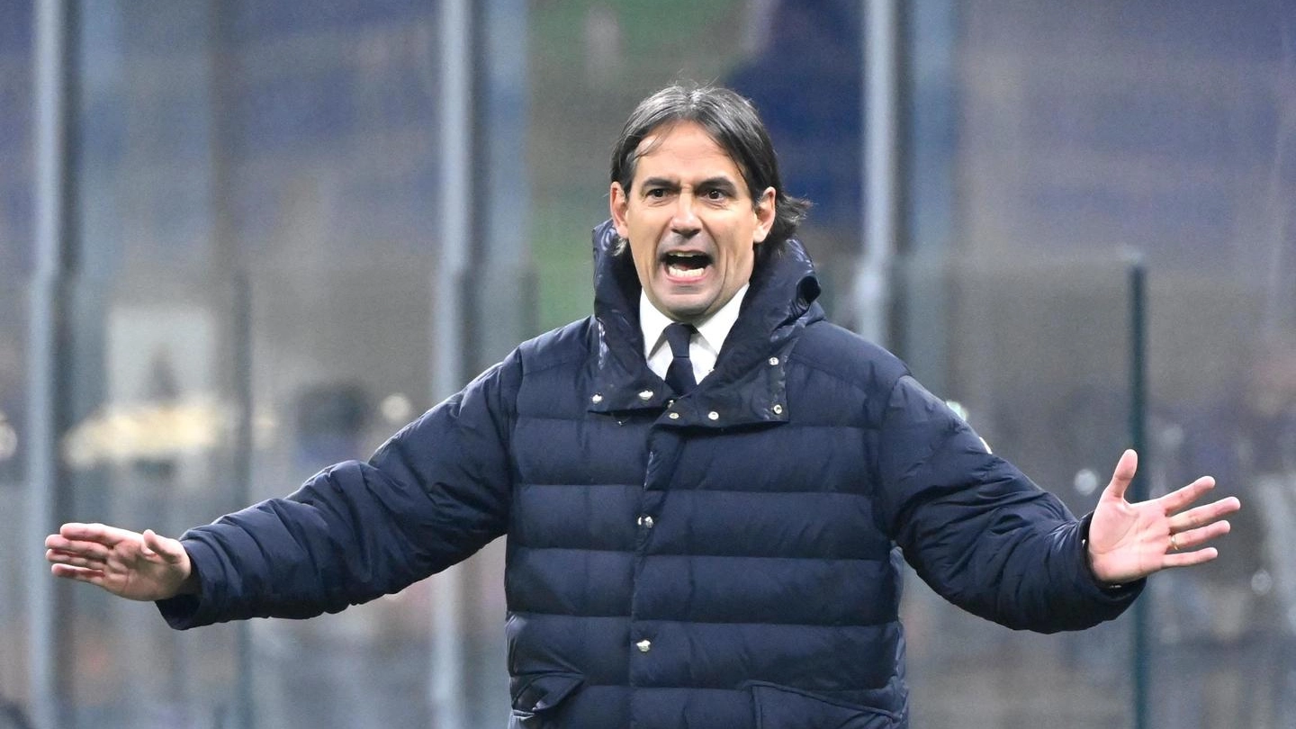 L'allenatore dell'Inter Simone Inzaghi