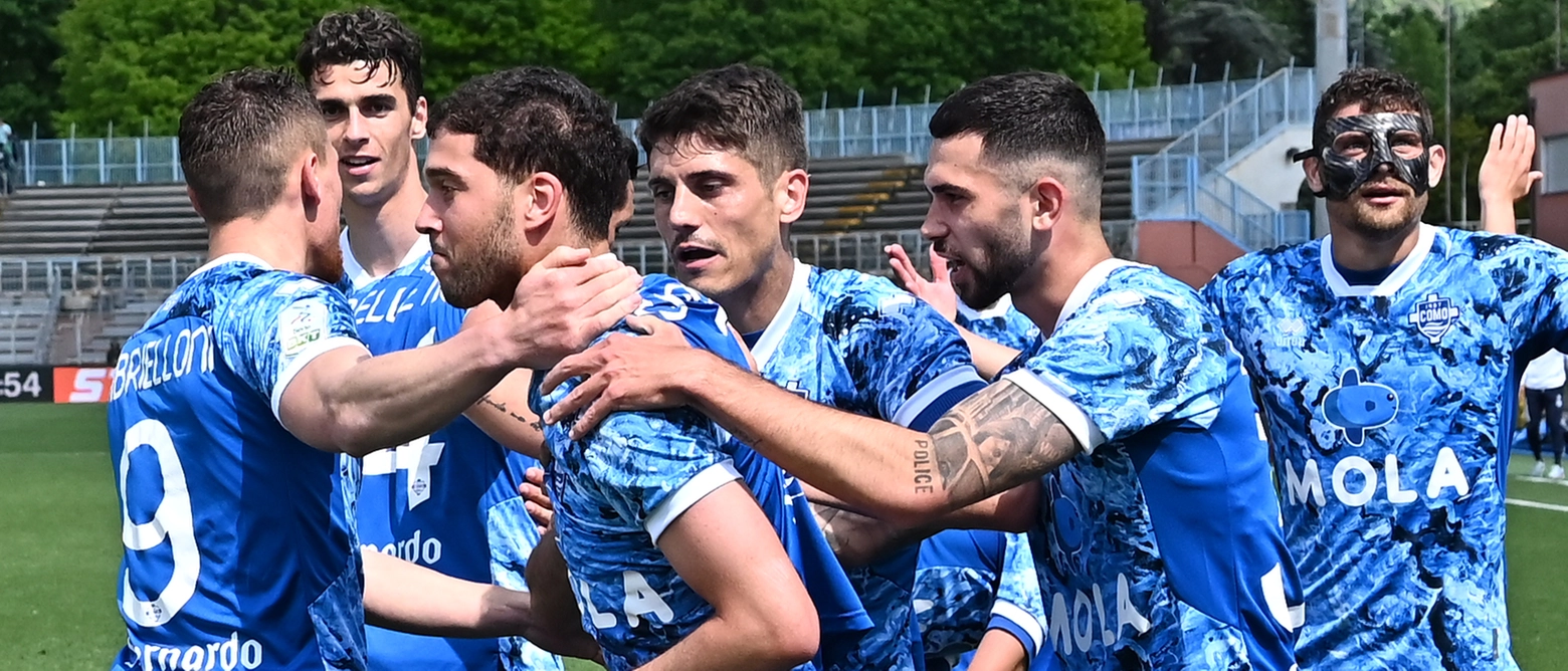Il Como batte la Ternana per 3 a 1: salvo a soli due punti dai playoff