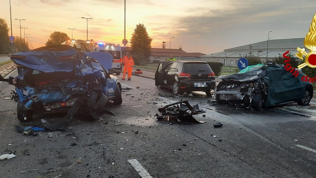 L'incidente in viale Forlanini all'alba
