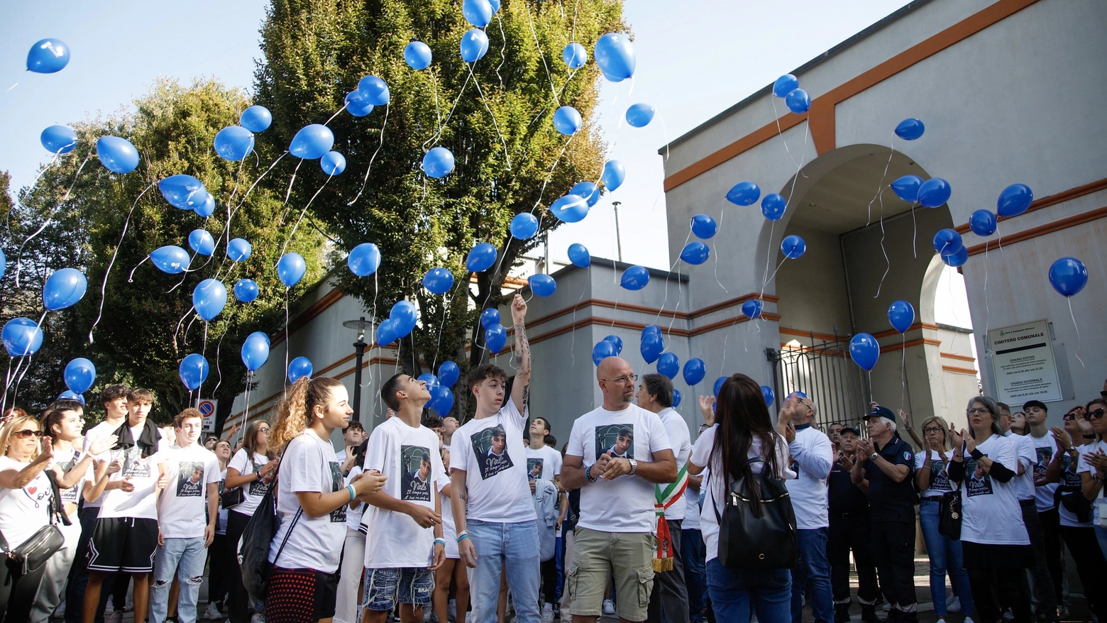 Palloncini per Valentino Colia a Garbagnate Milanese