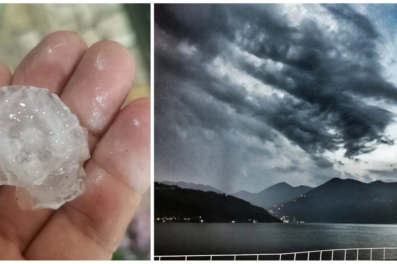 Maltempo sul lago d'Iseo