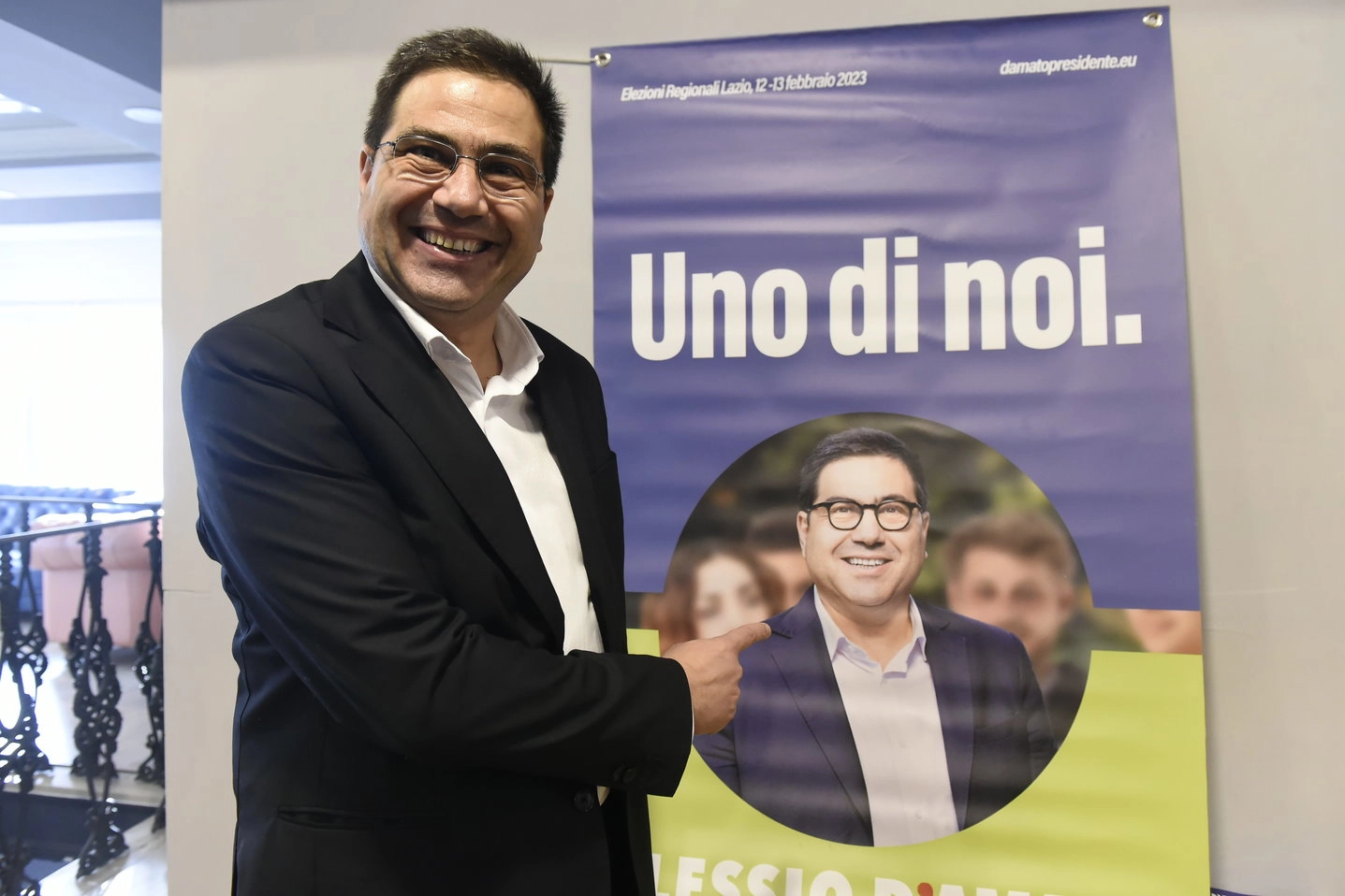 Il candidato per il centro sinistra alle elezioni regionali del Lazio, Alessio D'Amato