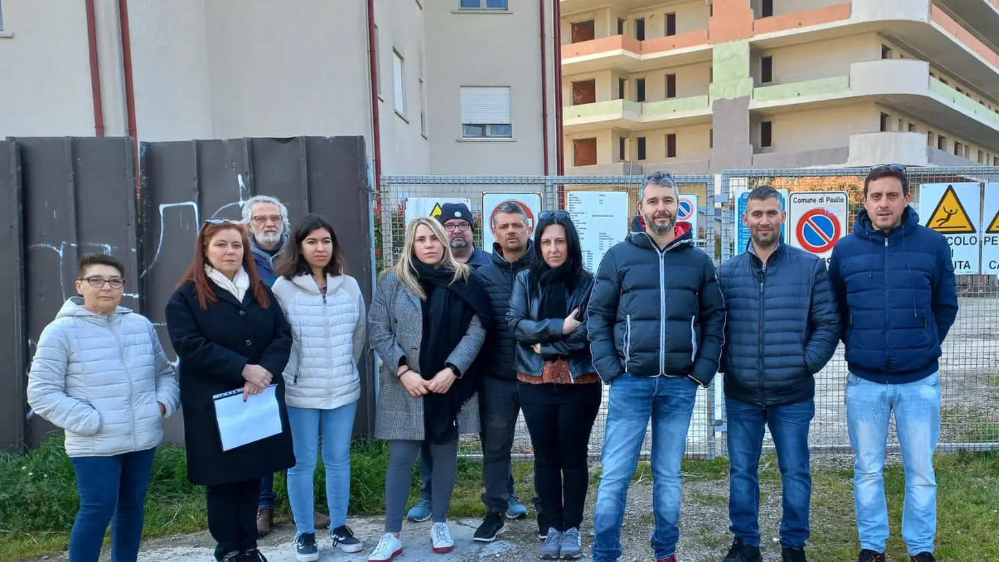 Il sit-in dei residenti