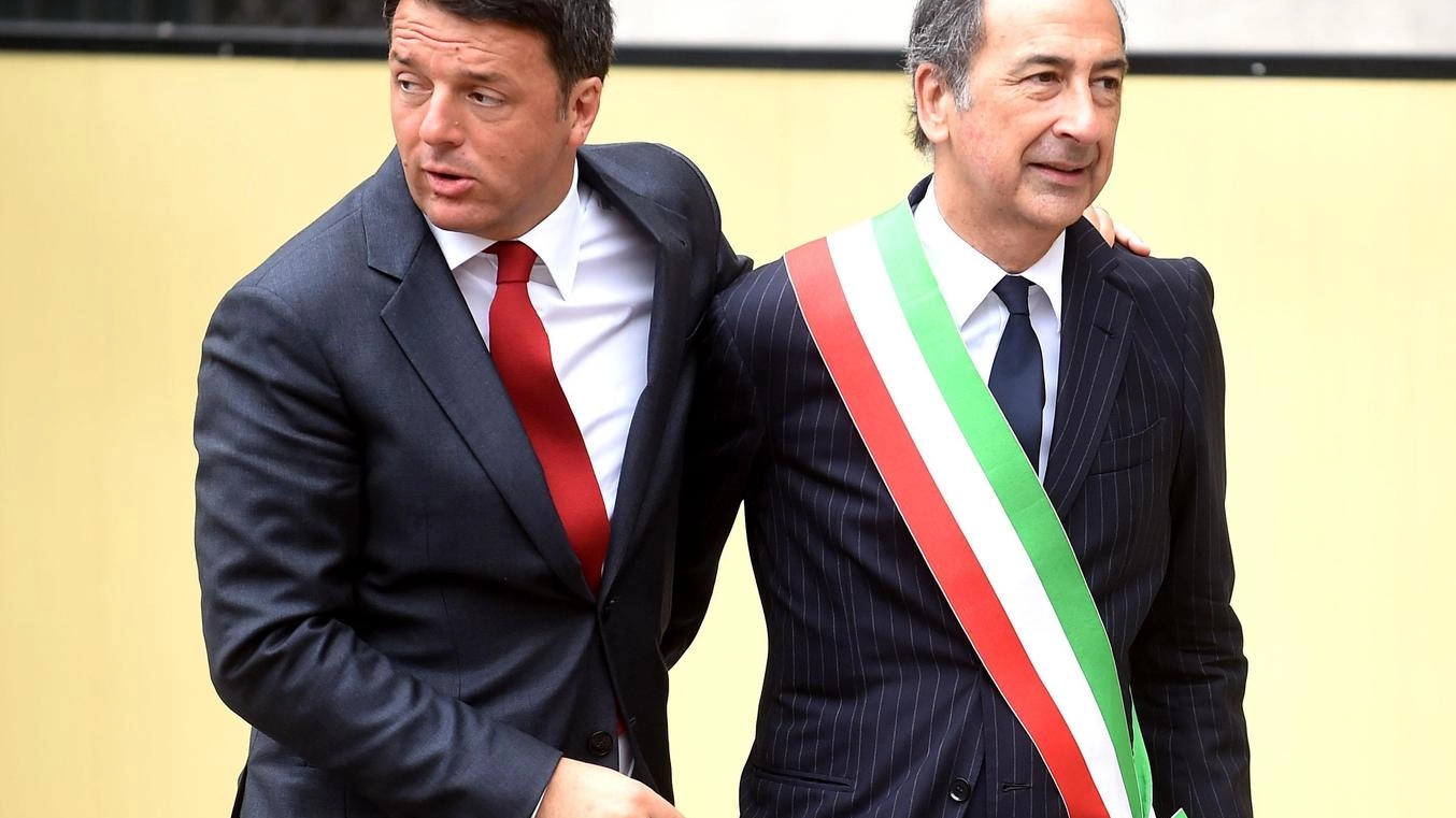 Matteo Renzi e Beppe Sala a Milano