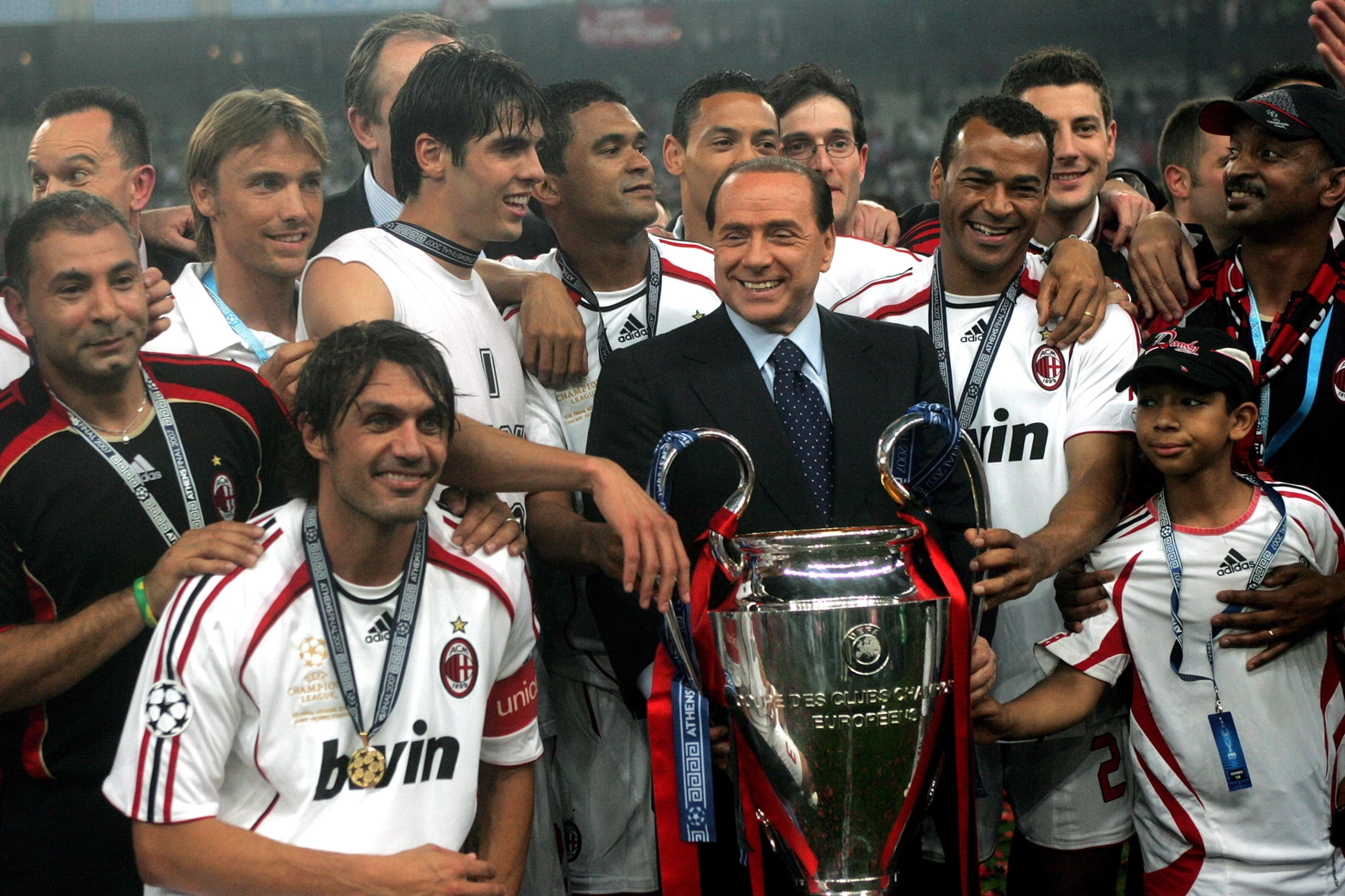 Silvio Berlusconi e festa Milan