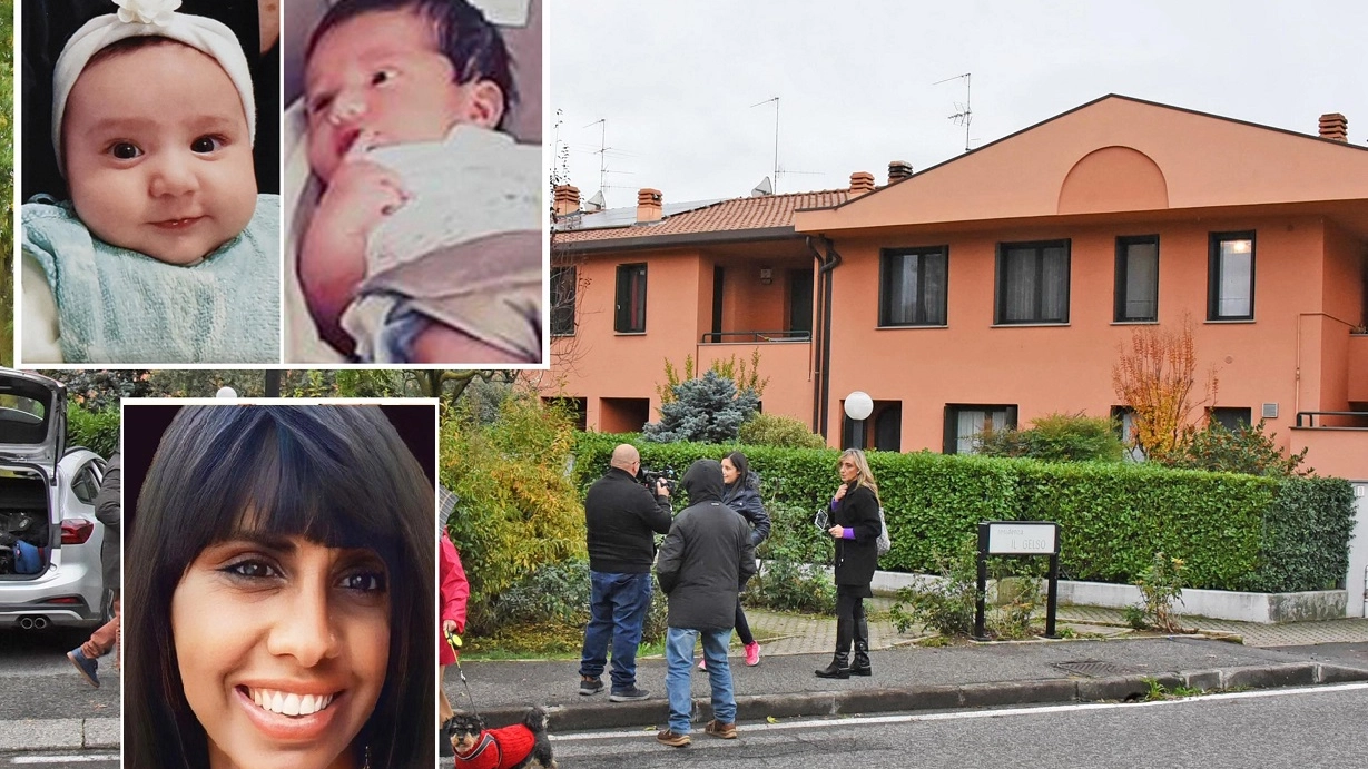 Alice e Mattia Zorzi e in basso la mamma Monia Bortolotti