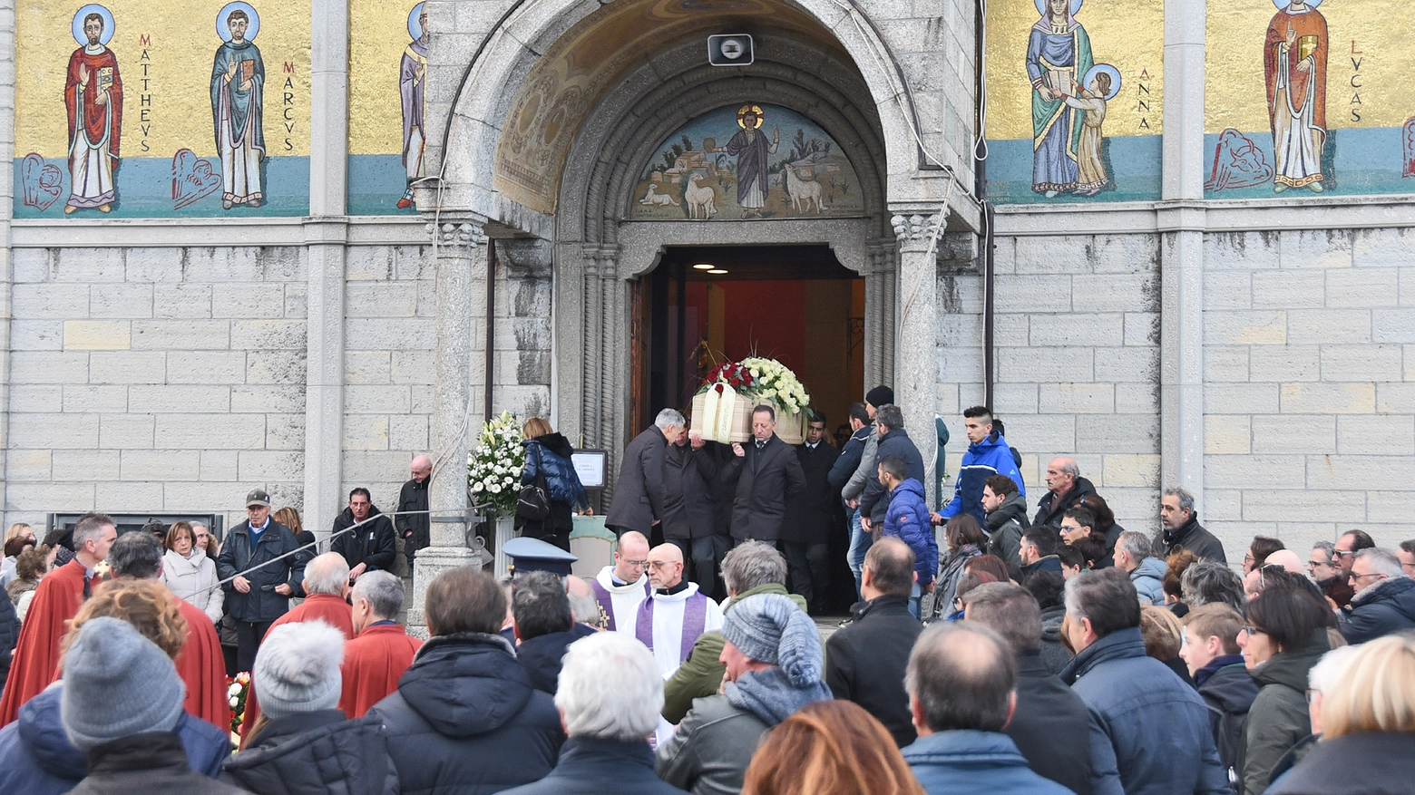 Argegno, funerali di Andrea Gilardoni
