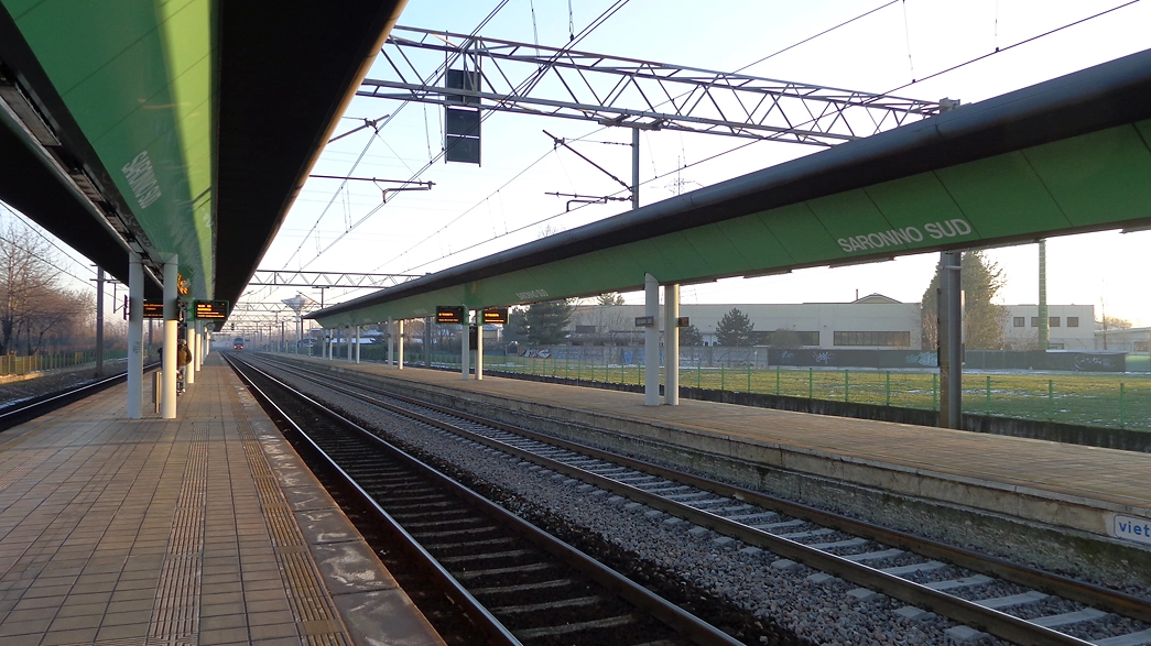 La stazione ferroviaria di Saronno Sud