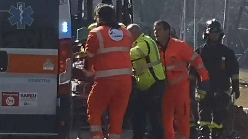 Grave incidente sul lavoro a Osio Sotto (Bergamo)