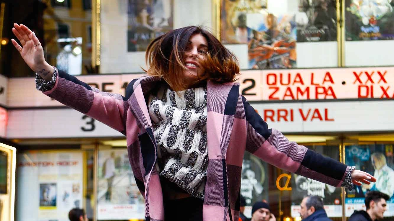 Bianca Atzei, felice all'arrivo a Sanremo per le prime prove (La Presse)