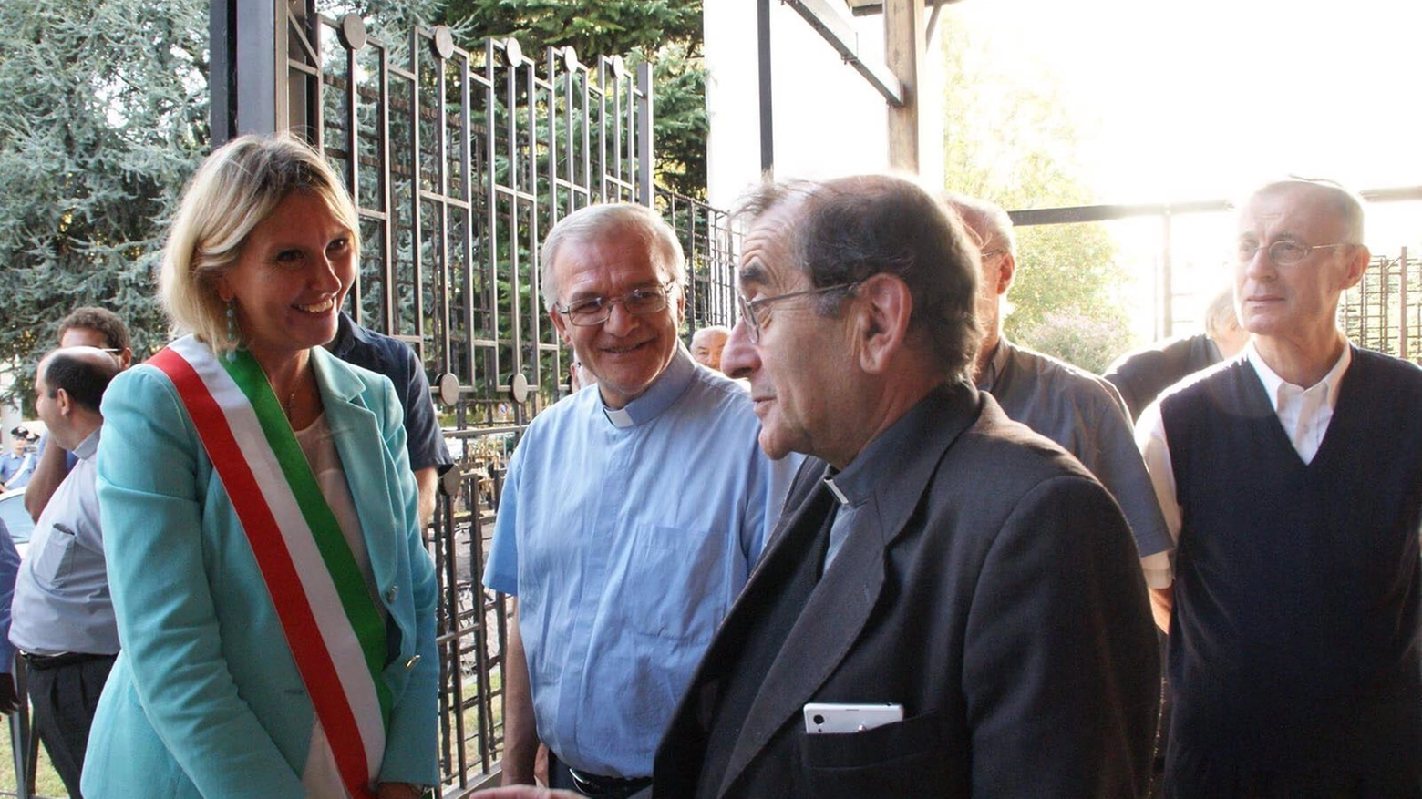 Mario Depini con la sindaca Ivonne Cosciotti