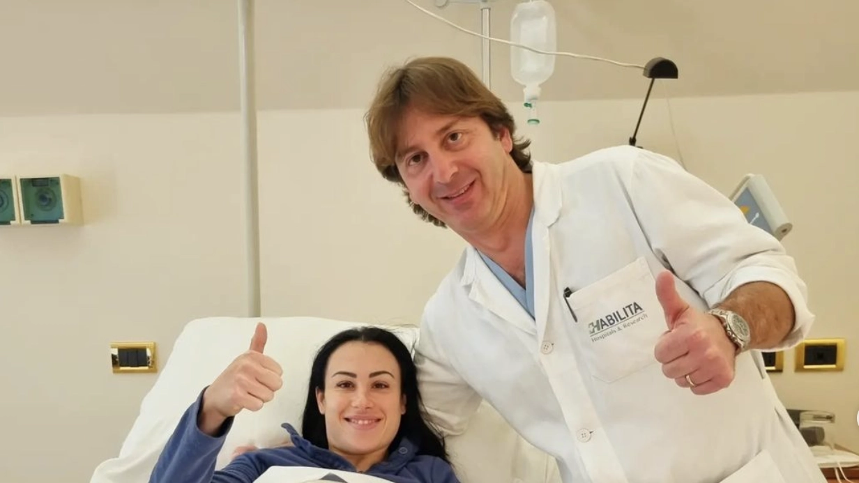 Vanessa Ferrari con il dott. Giacomo Zanon