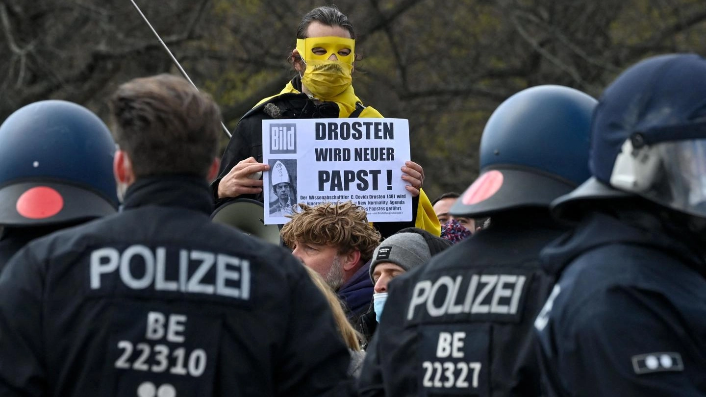 Una recente protesta in Germania