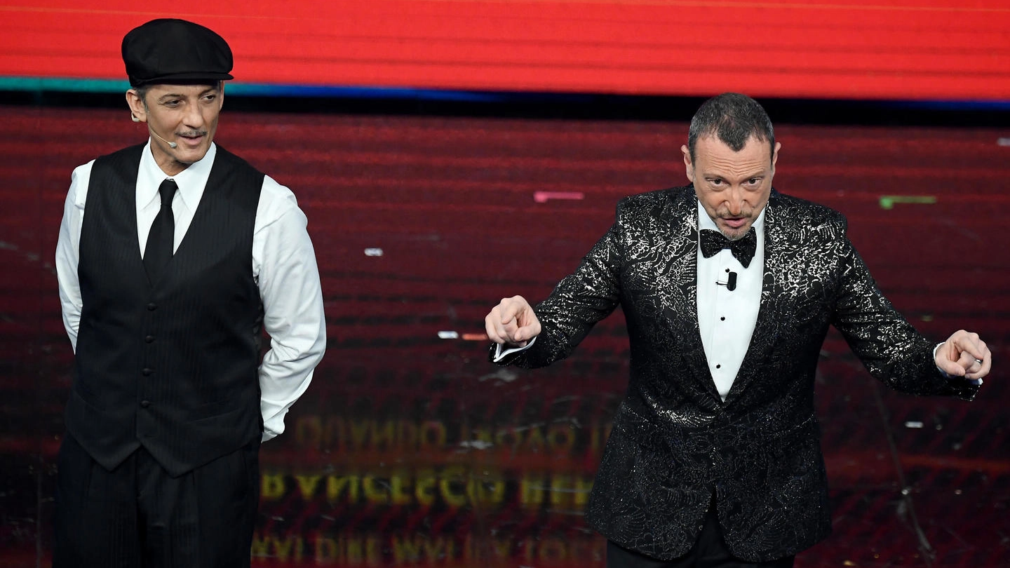 Amadeus e Fiorello al Festival di Sanremo 2021
