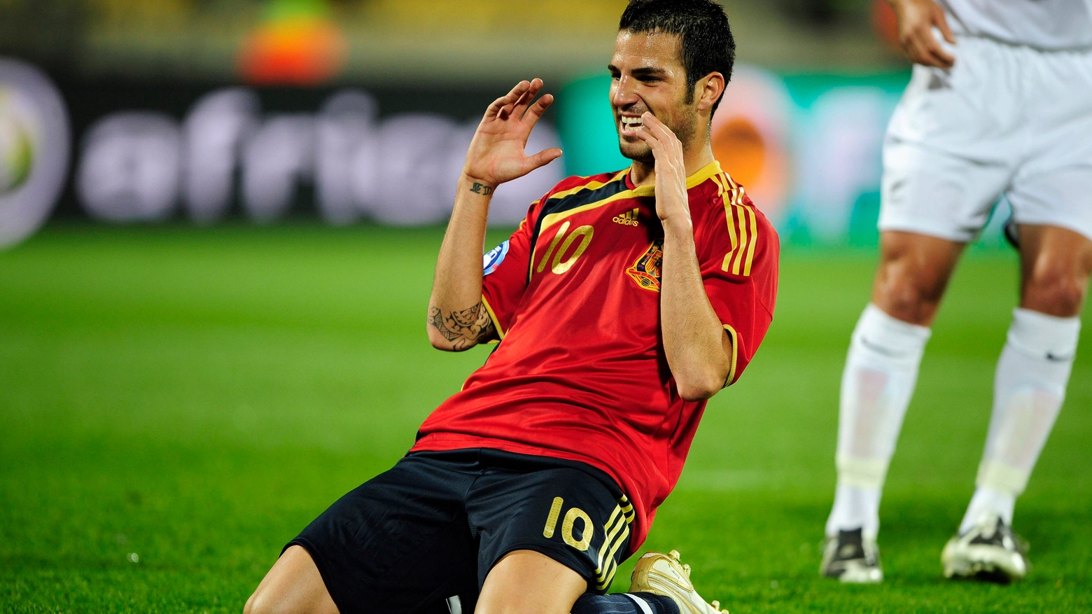 Cesc Fabregas con la maglia della nazionale spagnola