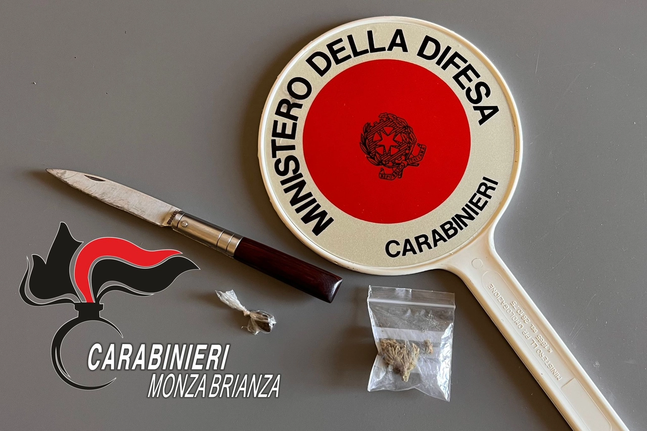 Il materiale sequestrato dai carabinieri