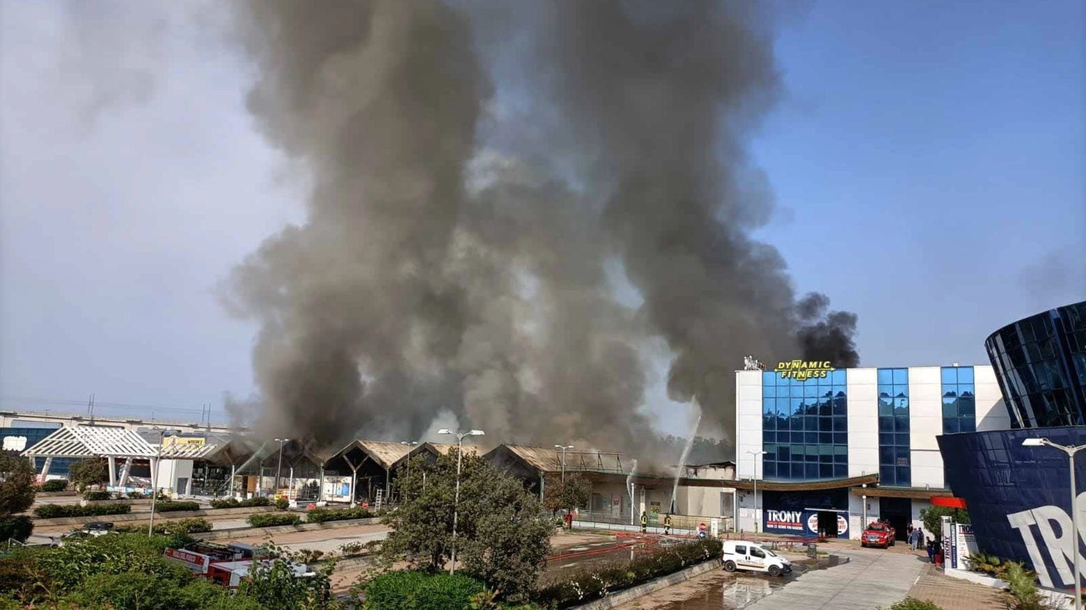 Incendio alle Vele di Desenzano