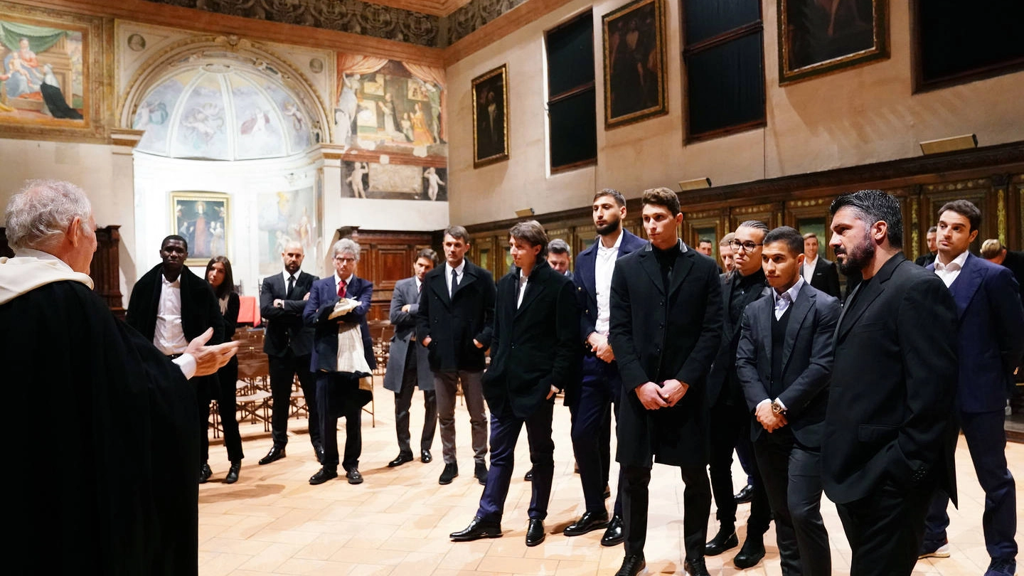 Il Milan in visita al Cenacolo Leonardiano