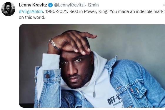Il cordoglio di Lenny Kravitz