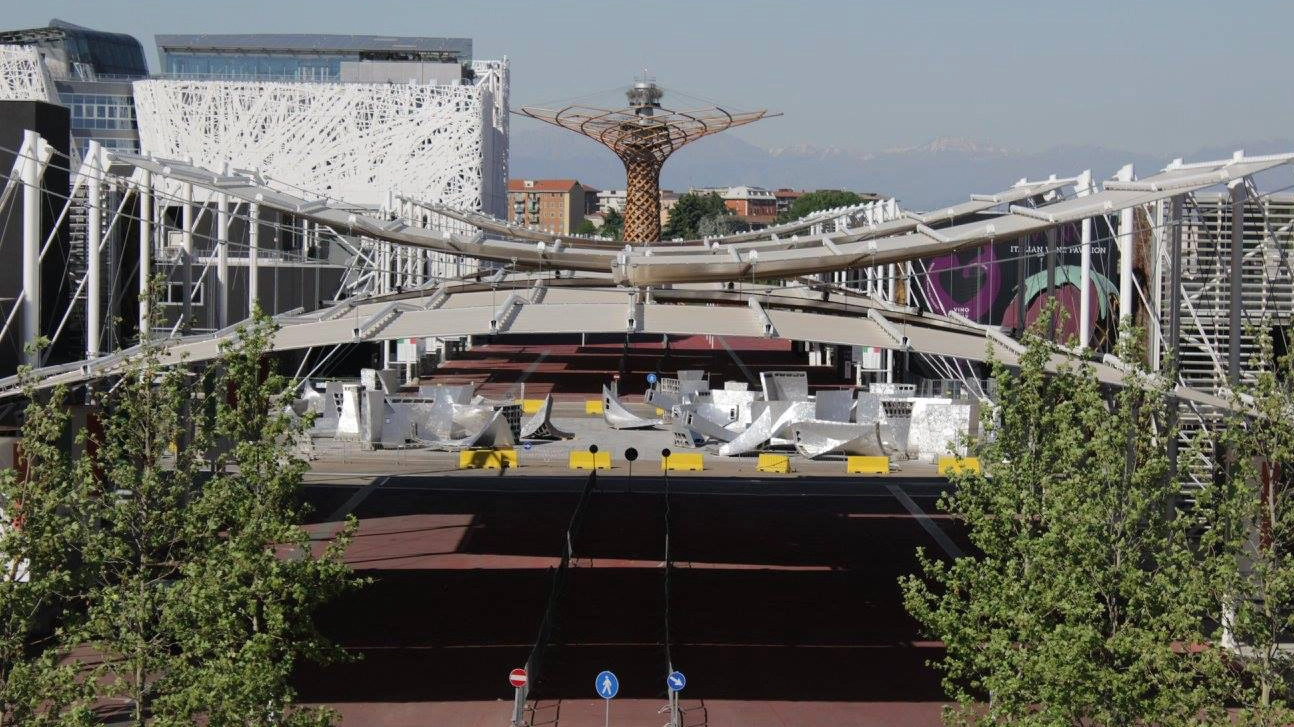 I lavori in corso nel sito che ospitò Expo 2015 