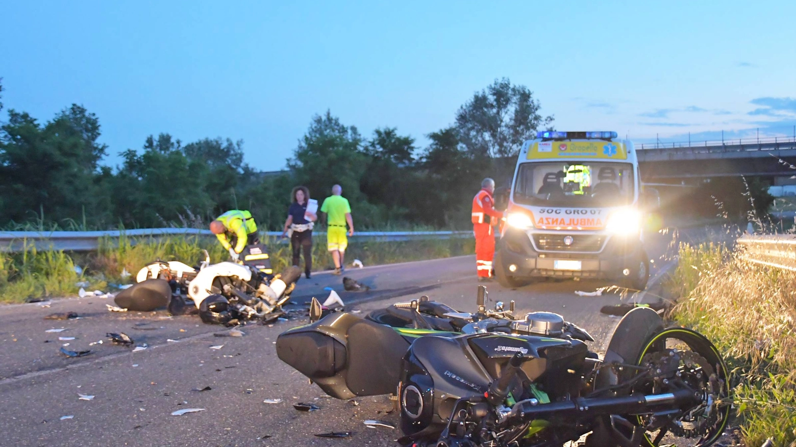 Incidente tra moto a Pavia (Torres)