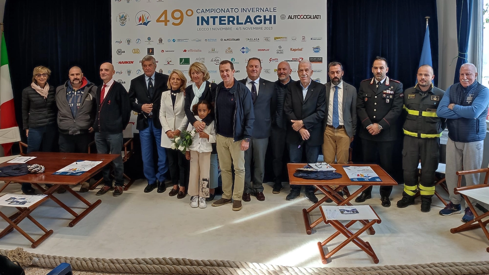 I protagonisti alla conferenza-stampa di presentazione dell'Interlaghi