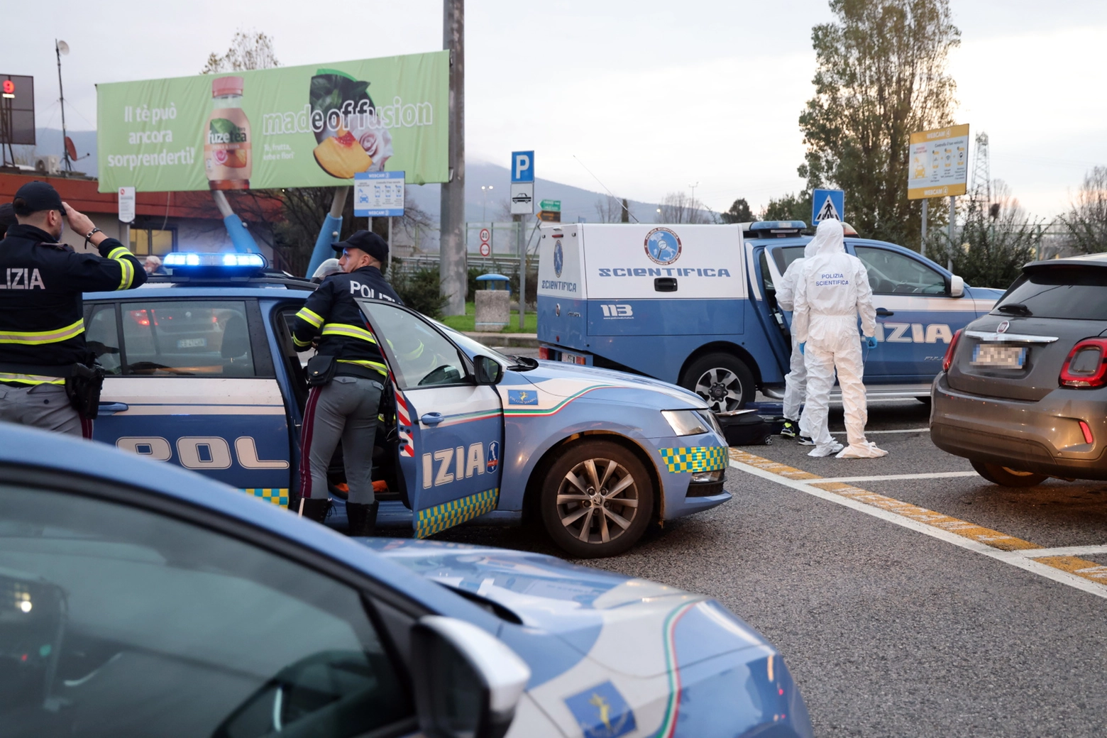 All'autogrill Bisenzio Est è intervenuta la polizia stradale (Germogli)