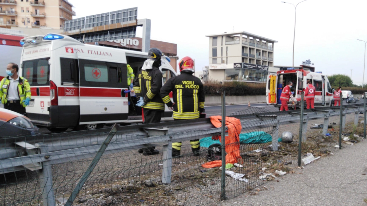 Il luogo dell'incidente a Valassina Il luogo dell'incidente a Valassina