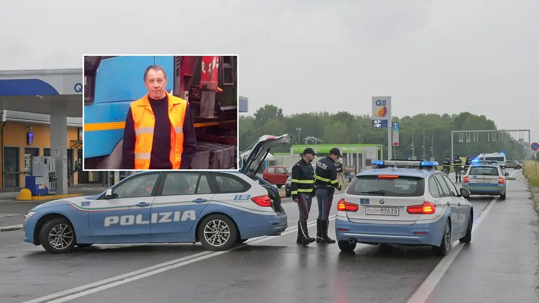 Gianfranco Polesel, 68 anni, e il luogo dove è avvenuto l'incidente Gianfranco Polesel, 68 anni, e il luogo dove è avvenuto l'incidente