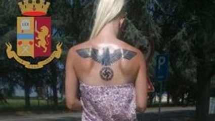 Un’immagine di Francesca Rizzi, eletta Miss Hitler in un concorso nazista