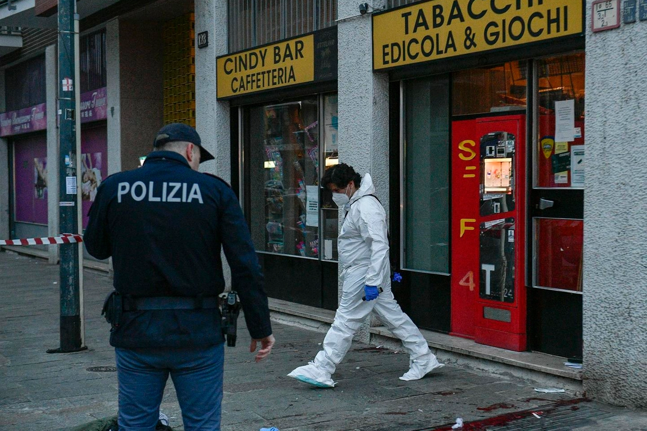 Il luogo del delitto in via Giambellino