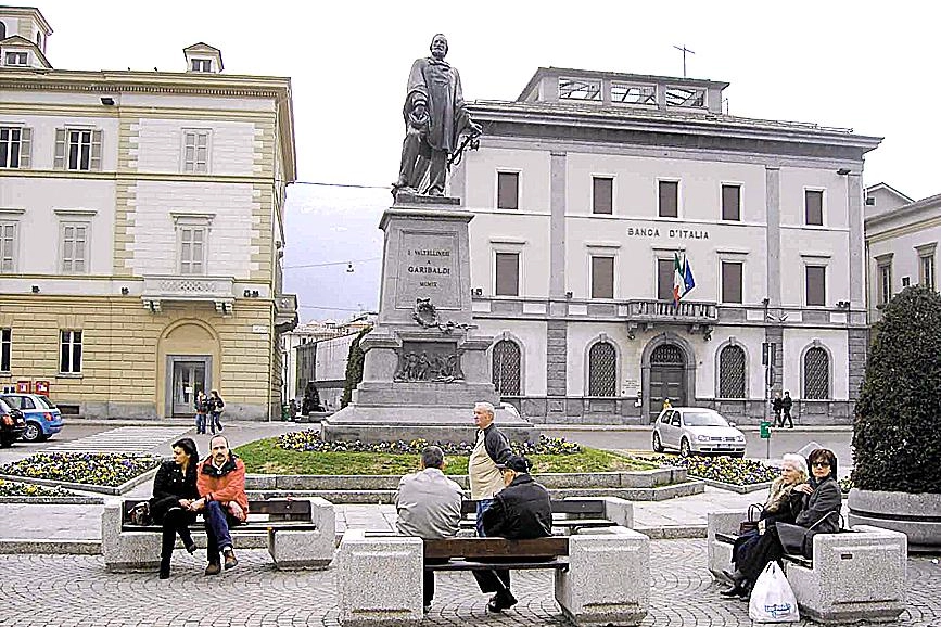 Piazza Garibaldi a Sondrio