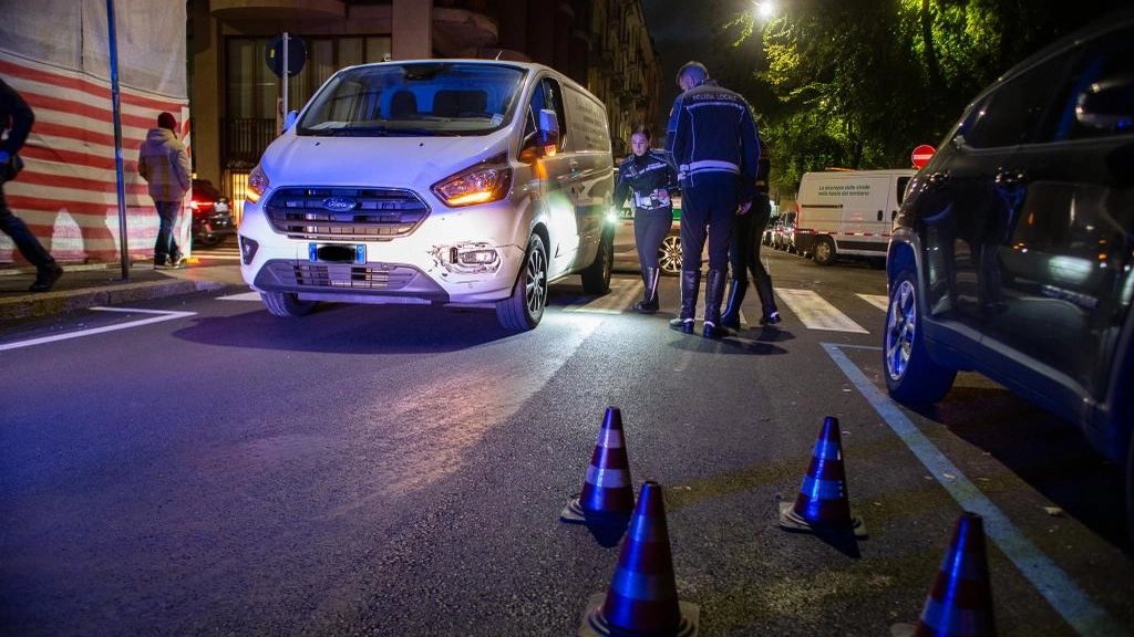 Via Cernaia, i rilievi dopo l'incidente