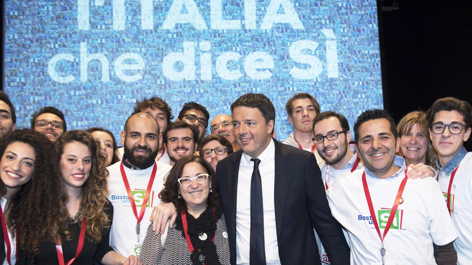 Il presidente del Consiglio Matteo Renzi a  Monza 