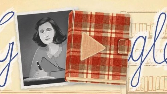 Doodle di Google dedicato ad Anna Frank
